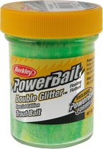 Berkley Troutbait Double Glitter Twist | Green White Lemon Yellow