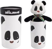 Les Deglingos Knuffel Panda In Doos Zwart/wit 33 Cm