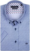 Giordano Korte mouw Overhemd - 106009 Bleu (Maat: L)