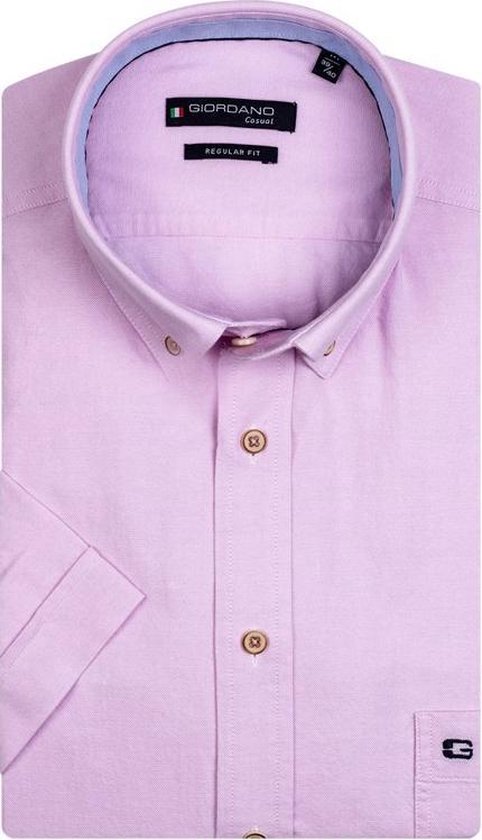 Giordano Korte mouw Overhemd - 106000 Rose (Maat: XL) | bol.com