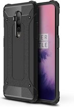 OnePlus 7T Pro Hoesje - Armor Hybrid - Zwart