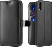 Lederen Wallet Case voor iPhone XR 6.1 inch- Zwart - Dux Ducis