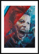 David Bowie schilderij (reproductie) 51x71cm