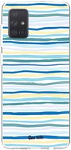 Casetastic Samsung Galaxy A71 (2020) Hoesje - Softcover Hoesje met Design - Stripe Vibe Print