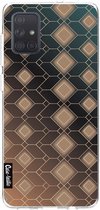 Casetastic Samsung Galaxy A71 (2020) Hoesje - Softcover Hoesje met Design - Abstract Diamonds Print