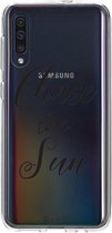 Casetastic Samsung Galaxy A50 (2019) Hoesje - Softcover Hoesje met Design - Chase The Sun Print