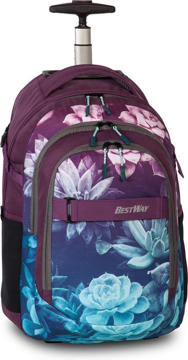Bestway Trolley Rugzak Evolution Roller 21 Liter Paars/blauw