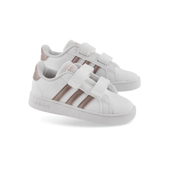 adidas Grand Court sneakers meisjes wit/rosé | bol.com