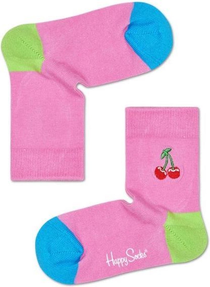 Happy Socks Kids Cherry Embroidery Socks
