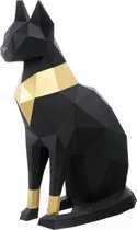 3D Papercraft Kit Egyptische kat (zwart)