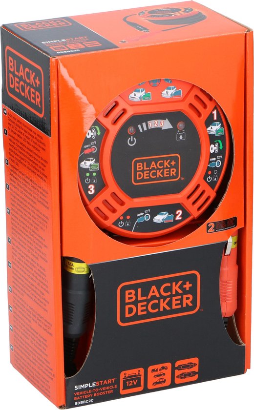 D marreur d urgence de chargeur de batterie BLACK DECKER avec