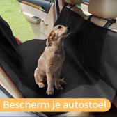 Auto Hondendeken Stoel Bescherming Fleece - Waterdicht Achterbank Kofferbak Hondenkleed - 144 x 144cm - Zwart - Pless®