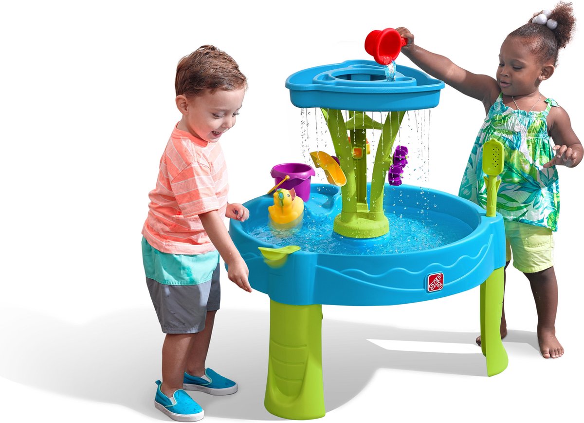 Step2 Summer Showers Splash Watertafel - Met 8 accessoires - Waterspeelgoed voor kind - Activiteitentafel met water voor de tuin / buiten — afbeelding 6