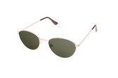 Kost Zonnebril Unisex Rond Goud/groen (20-137)