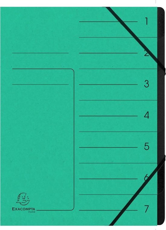 Exacompta Sorteermap 54079E A4 Gewafeld Karton Geel 24 5 B X 0 5 D X 32 H Cm Pak Van 12 P 1191709
