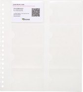 5x Exactive® Navulling 10 uitneembare pochetten voor visitekaartjes - 25 ,5x23cm, Transparant