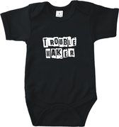 Romper Trouble Maker Zwart 74/80