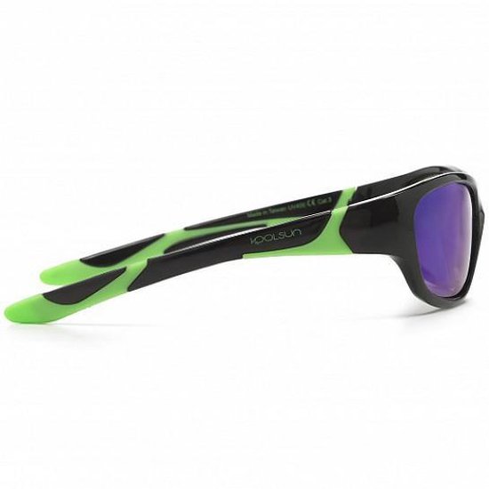 KOOLSUN - Sport - Kinder Zonnebril - Zwart Lime - 3-8 jaar van Koolsun — afbeelding 2
