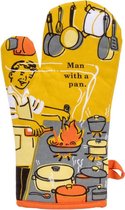 Man With A Pan Oven Handschoen