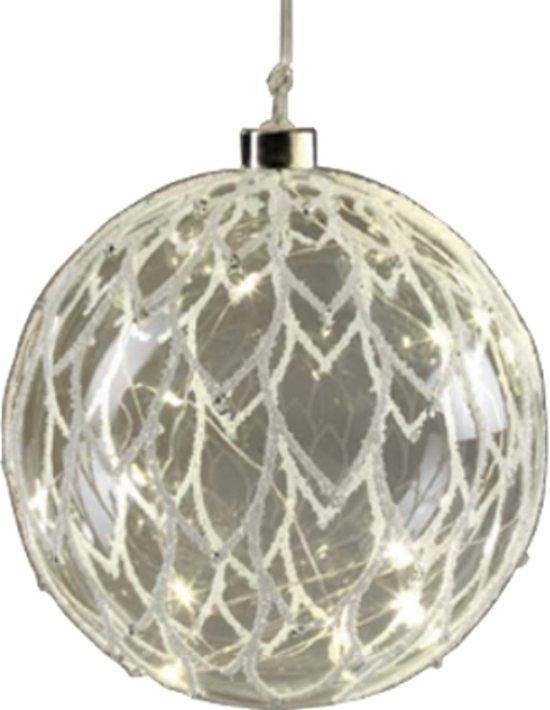 zout insect Puur Mascagni - Glazen kerstbal met LED-verlichting, diameter 15 cm - 0X C978 |  bol.com