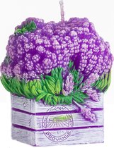 Violet lavendel in krat geurkaars 110/100/70 (20 uur)
