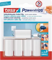 15x Tesa kabelclips/klemmen Powerstrips - Klusbenodigdheden - Tesa - Kabelclips/kabelklemmen/kabelbinders - Tv/radio kabels verbergen/ordenen