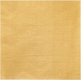 36x Gouden servetten 33 x 33 cm - Thema goud - Tafeldecoratie versieringen