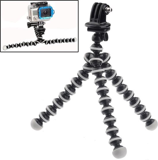 Support Guidon Vélo Pour Caméra D'action - Rotation 360°, Compatible GoPro Et Autres, Fixation 22-32 Mm