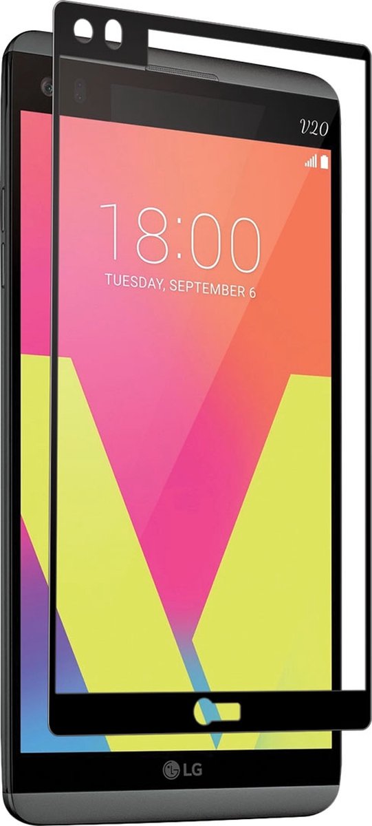 AVANCA Beschermglas LG V20 Zwart - Screen Protector - Tempered Glass - Gehard Glas - Ultra Dun - Protectie glas