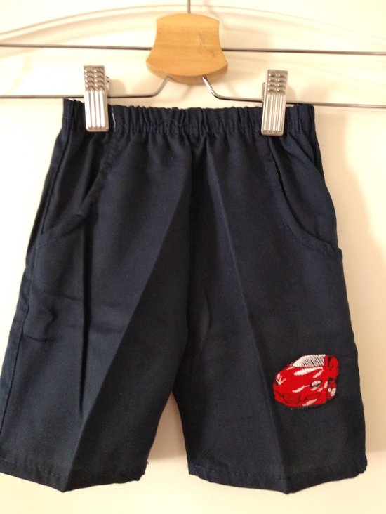 Short bleu foncé pour garçon Short bleu foncé pour garçon Coupe régulière Pantalon Taille 122/128