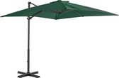 Zweefparasol met aluminium paal 250x250 cm groen