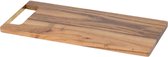Snijplank Natuur 35x15xh1,2cm Rechthoekacacia - Met Gouden Handvat