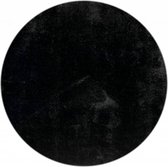Ross 25 - Rond vloerkleed in zwarte kleursamenstelling