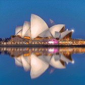 MyHobby Borduurpakket – Opera House Sydney 50x50 cm - Aida stof 5,5 kruisjes/cm (14 count)
