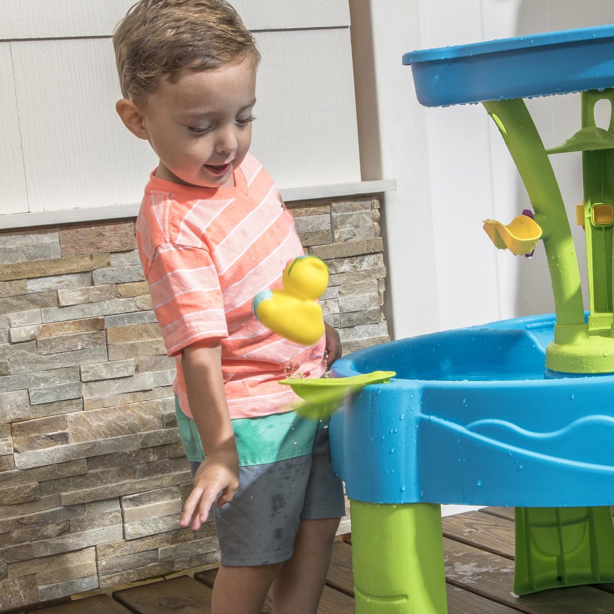 Step2 Summer Showers Splash Watertafel - Met 8 accessoires - Waterspeelgoed voor kind - Activiteitentafel met water voor de tuin / buiten — afbeelding 15