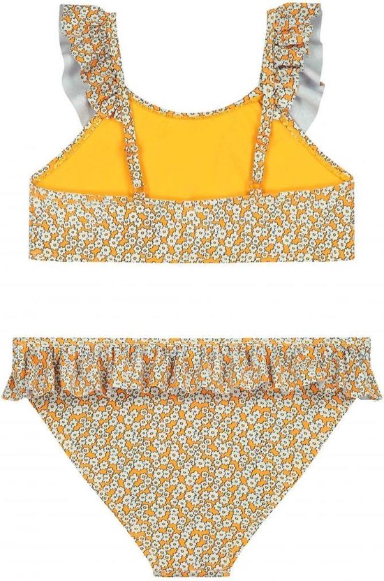 Shiwi Meisjes zwemkleding Shiwi girls petal ruffle top bikini geel 92 |  bol.com