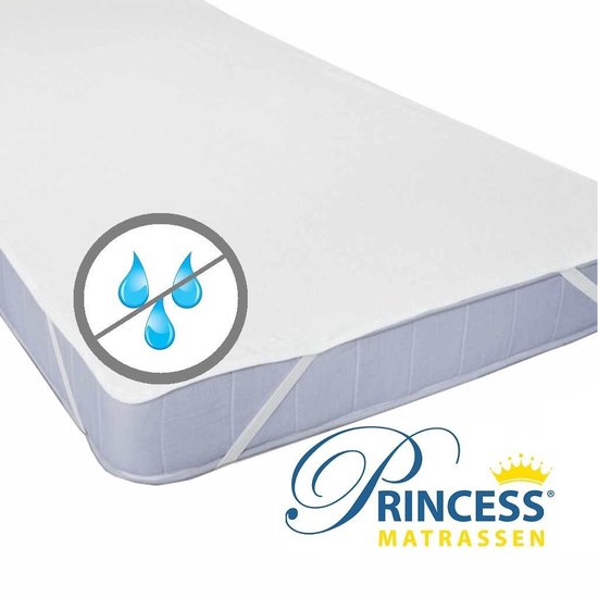 Waterdichte -Hoeslaken-matrasbeschermer voor baby ledikant - Wit - 60x120 cm