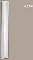Pilaster schacht Profhome 452102 Gevelelement Pilaster Wandpijler Exterieur lijstwerk Dorische stijl wit