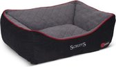 Scruffs Thermal Box Bed - Warme Hondenmand voor Koude Dagen met Superzachte Fleece hoes - S/M/L/XL in Grijs of Zwart - Kleur: Zwart, Maat: Medium