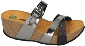 Dr Brinkmann -Dames -  grijs  donker - slippers & muiltjes - maat 42