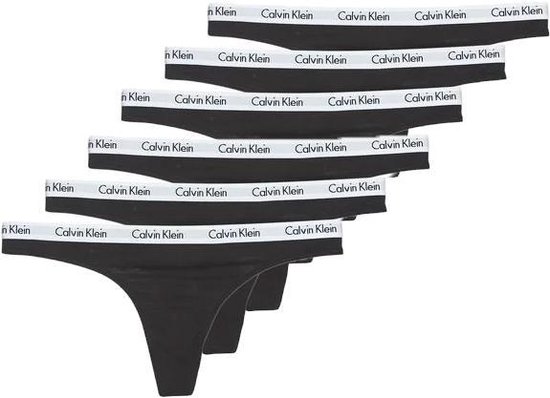 Calvin klein string 6-pack zwart | bol.com