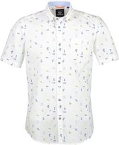 Lerros Korte mouw Overhemd - 2942112 Wit (Maat: L)