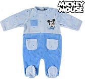 Baby Rompertje met Lange Mouwen Mickey Mouse 74612 Blauw