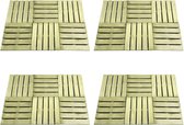 24 st Terrastegels 50x50 cm FSC hout groen