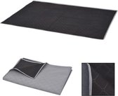 Picknickkleed 150x200 cm grijs en zwart