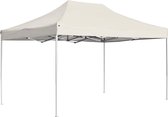 Partytent professioneel inklapbaar 4,5x3 m aluminium créme