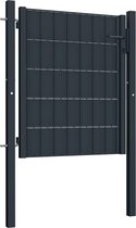 Poort 100x81 cm staal antraciet