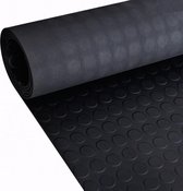 Rubberen anti-slip vloermat 5x1m stippen