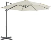 Zweefparasol met aluminium paal 300 cm zandkleurig