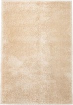 Vloerkleed shaggy hoogpolig 160x230 cm beige